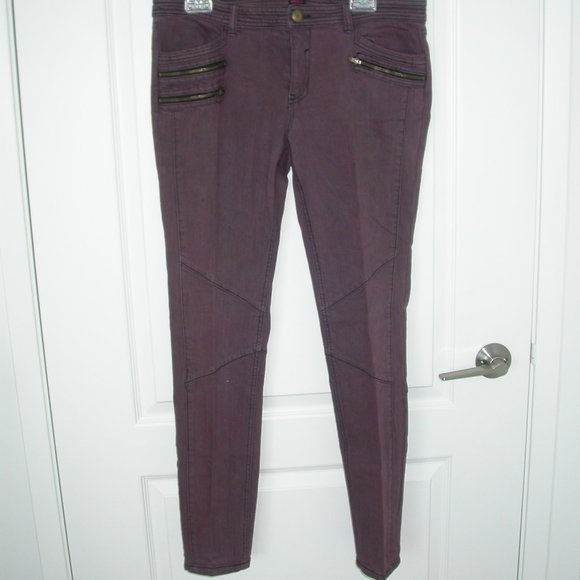 Maroon Jeans/Leggings - Picture 4 of 9